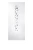 Bouquet interior panel in clear crystal, satin finish glass, large size - Lalique